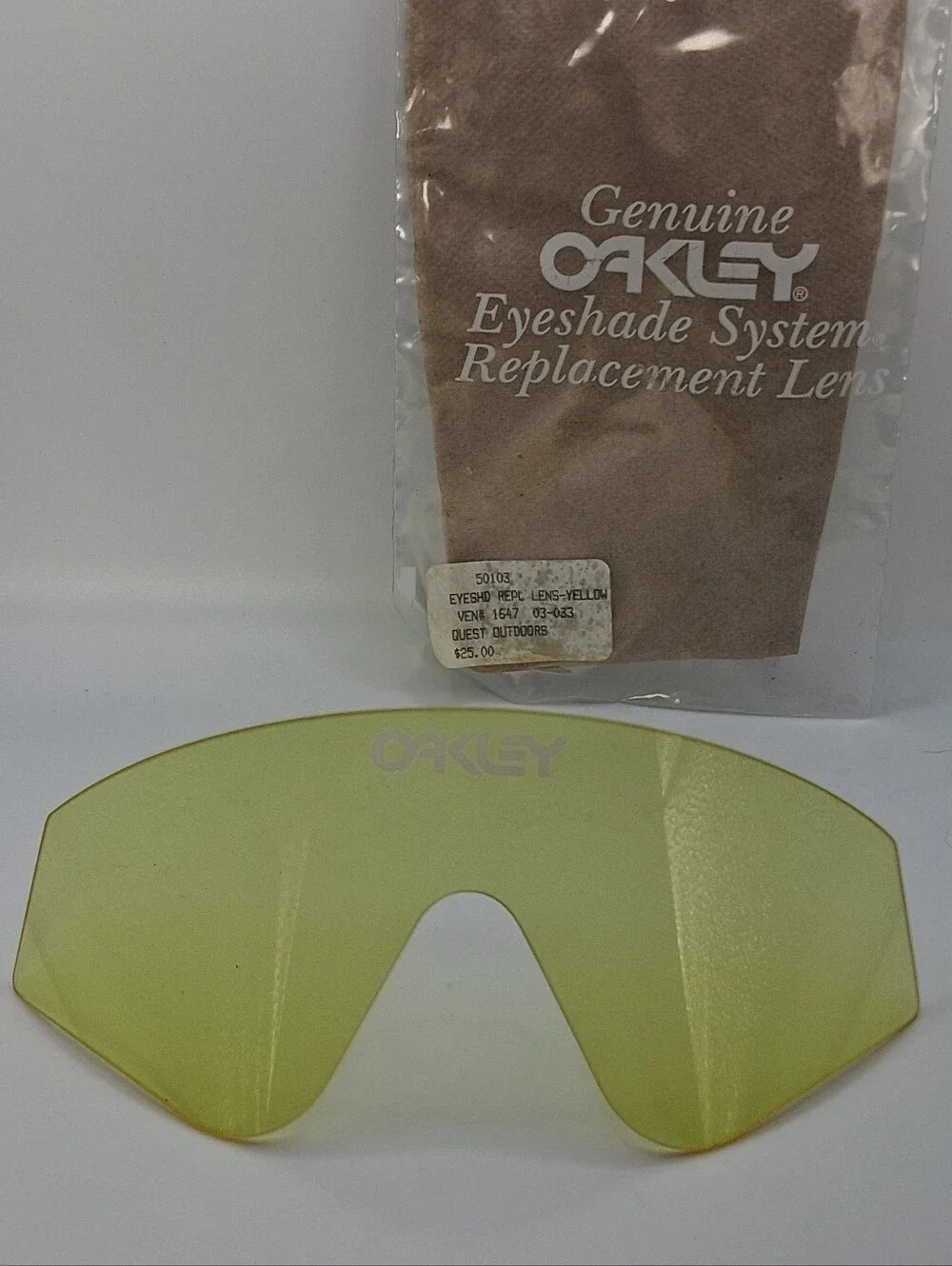 Rare VTG 1985-1986 Oakley Factory Pilot Eyeshade Sunglasses Set w/ Hook Stems